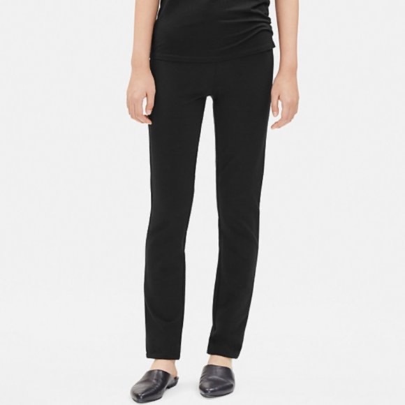 Eileen Fisher Stretch Ponte Slim Ankle Pant - Picture 1 of 12